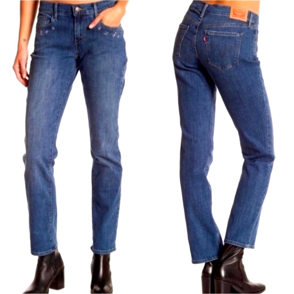 Levis 505tm Straight Leg Jeans Blue Size 33